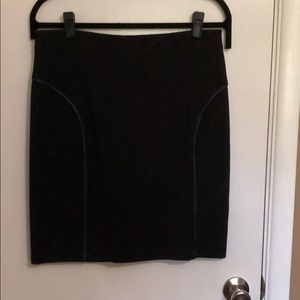 Max Studio size L black skirt with faux leather